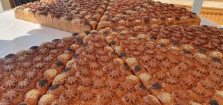 В Шангалах испекли гигантский каравай весом более 80 кг